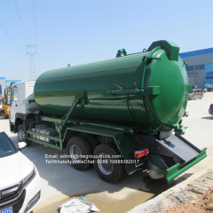 Sinotruk howo 6x4 16000l 18000l dry vacuum truck