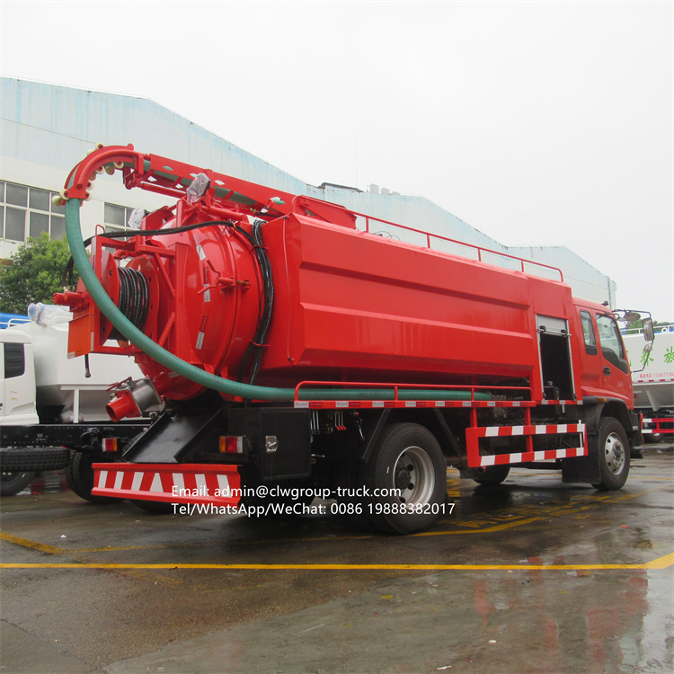 ISUZU 15m3 sewage jetting truck