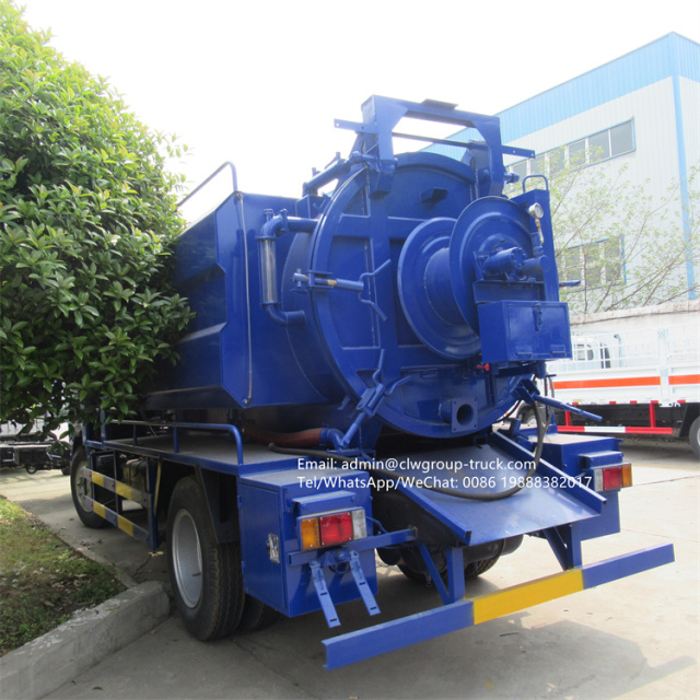 Isuzu vacuum sewer cleaner truck 6000 liters