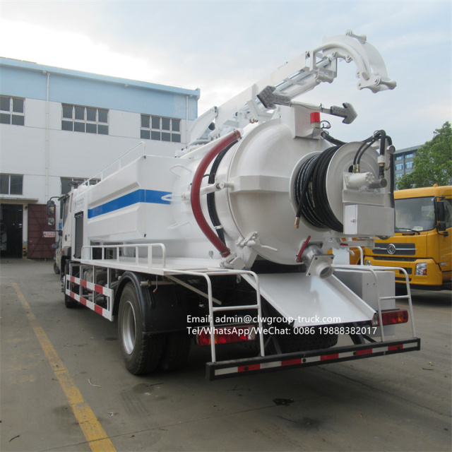 Foton 12m3 combination vacuum and drain cleaner truck