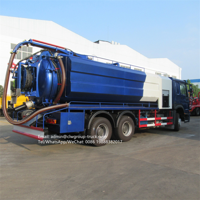Sinotruk 20m3 sewer jetting truck