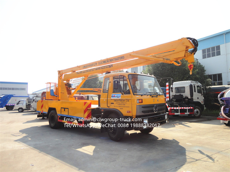 dongfeng 22m 190hp truck mounted aerial work platform