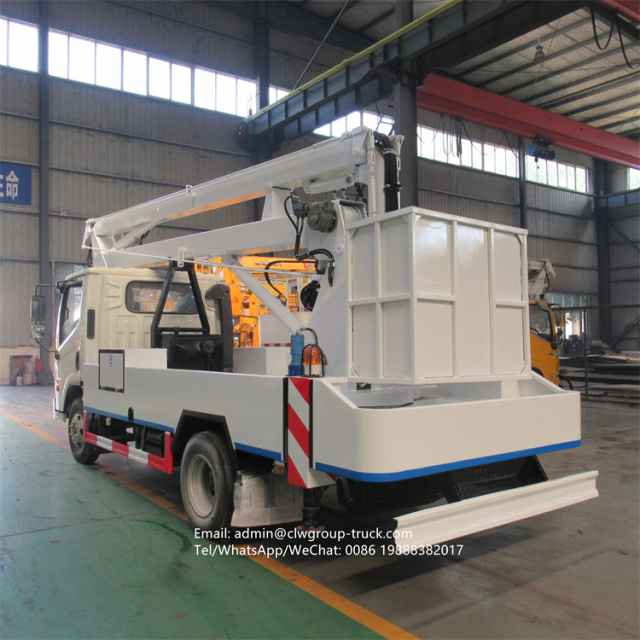 Foton 14m 16m truck mounted street light lift aerial truck