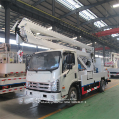 Foton 14m 16m truck mounted street light lift aerial truck