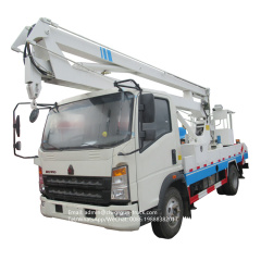 howo 4x2 high working platform truck