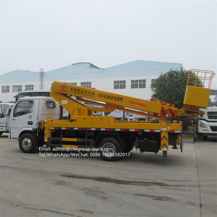 dongfeng telescopic aerial platform truck