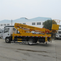 dongfeng telescopic aerial platform truck