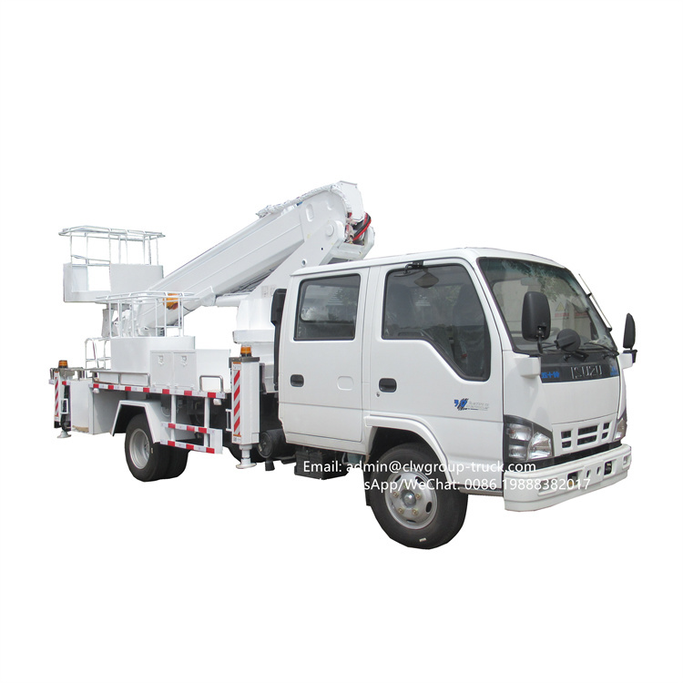 Isuzu high altitude telescopic platform truck