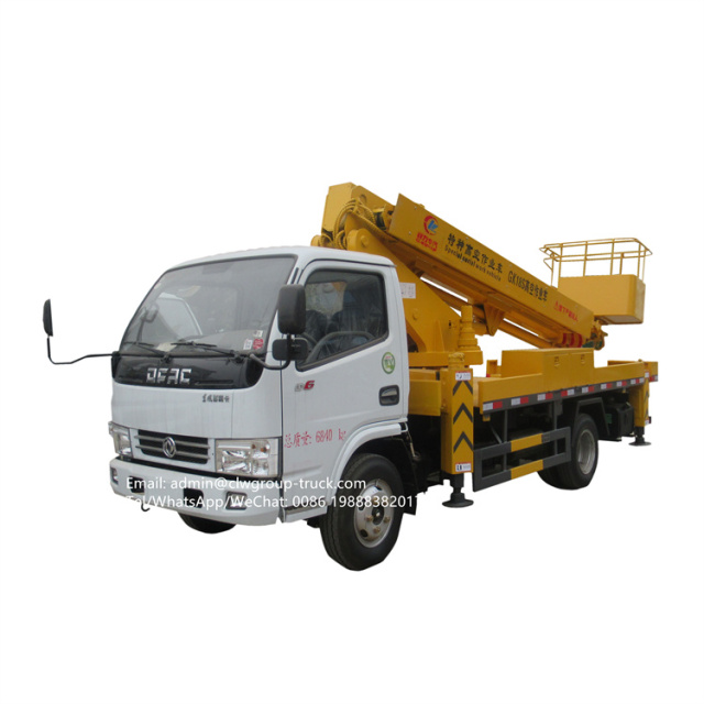dongfeng telescopic aerial platform truck