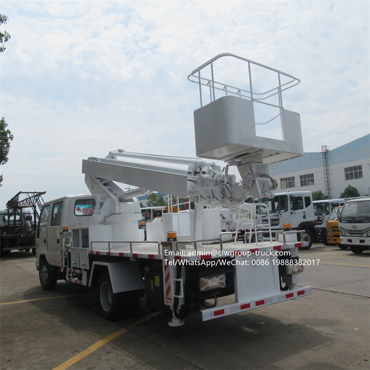 Isuzu high altitude telescopic platform truck