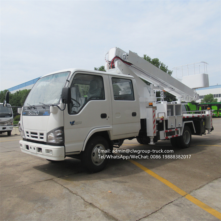 Isuzu high altitude telescopic platform truck