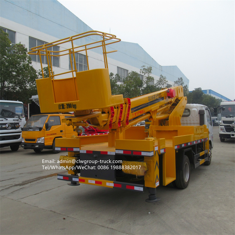 dongfeng telescopic aerial platform truck