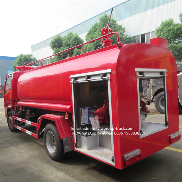 dongfeng 3-5m3 water tanker fire truck