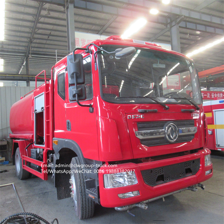dongfeng 10m3 water tank fire fighting truck