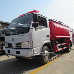 dongfeng 4 ton water tanker fire pump truck