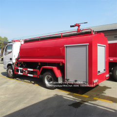 dongfeng 4 ton water tanker fire pump truck