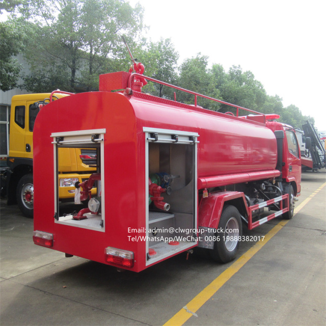 dongfeng 3-5m3 water tanker fire truck