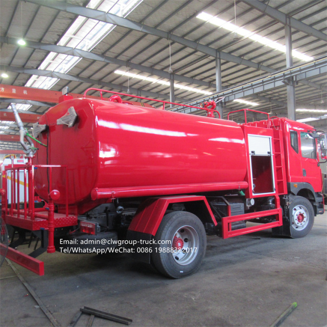dongfeng 10m3 water tank fire fighting truck