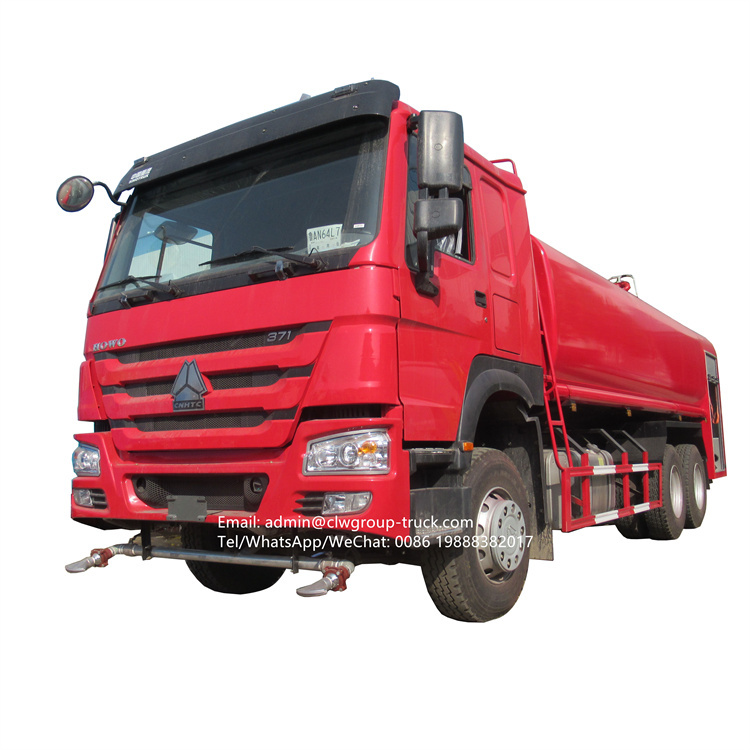 Sinotruk howo 16-20tons water tanker fire truck