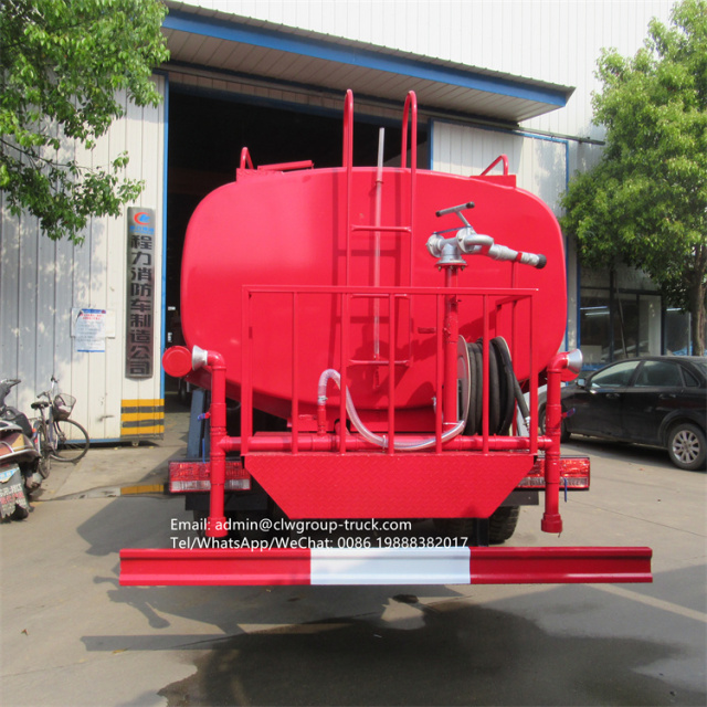 dongfeng 12-15tons fire fighting water tanker truck