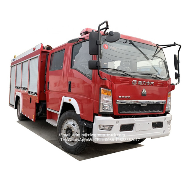 Sinotruk howo 5 tons fire truck for sale