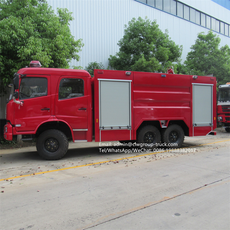 Dongfeng 6x6 water rescue fire truck