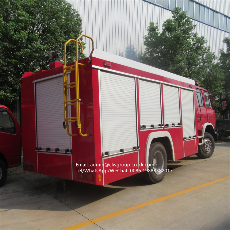 Dongfeng 6000L 2000 gallon fire tanker truck