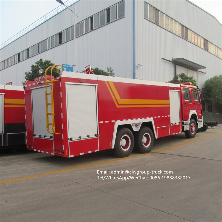 sinotruk howo 12-16tons fire and rescue fire truck