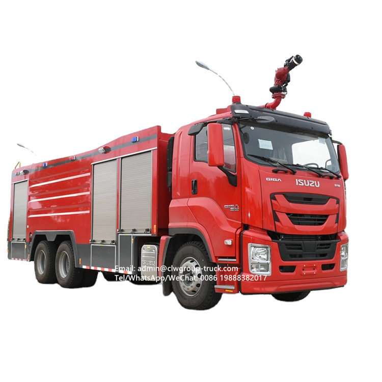 Isuzu VC 6X4 rescue water and foam fire fighting pump truck