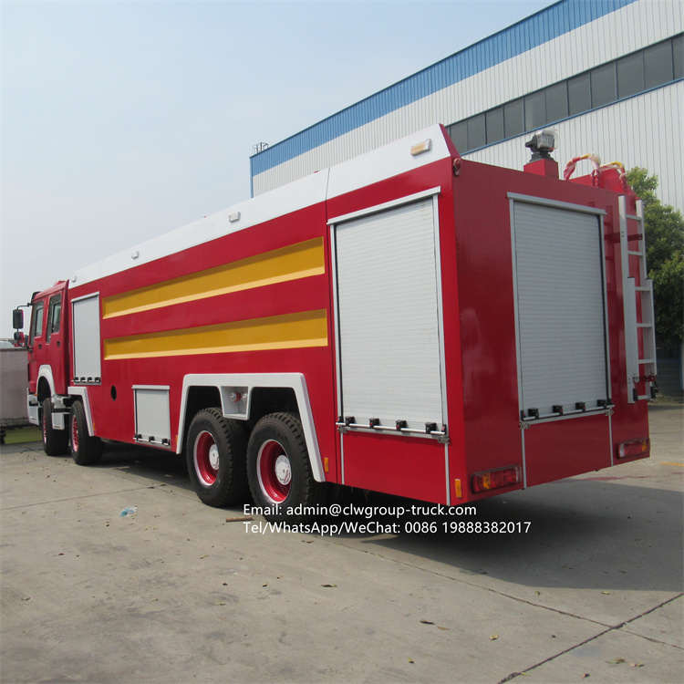 sinotruk 8x4 25tons heavy rescue fire trucks for sale