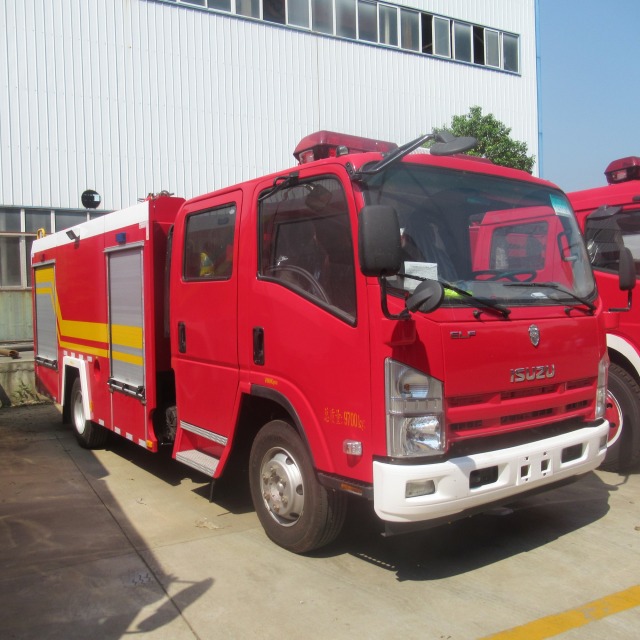 Isuzu 190hp fire extinguishers service truck