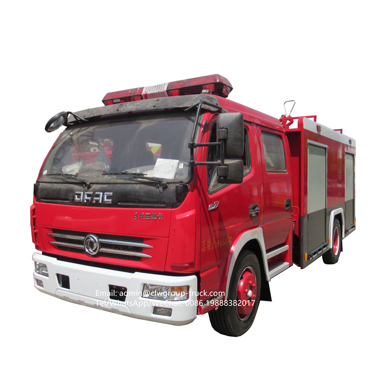 dongfeng 120hp 5-6tons water tanker fire truck