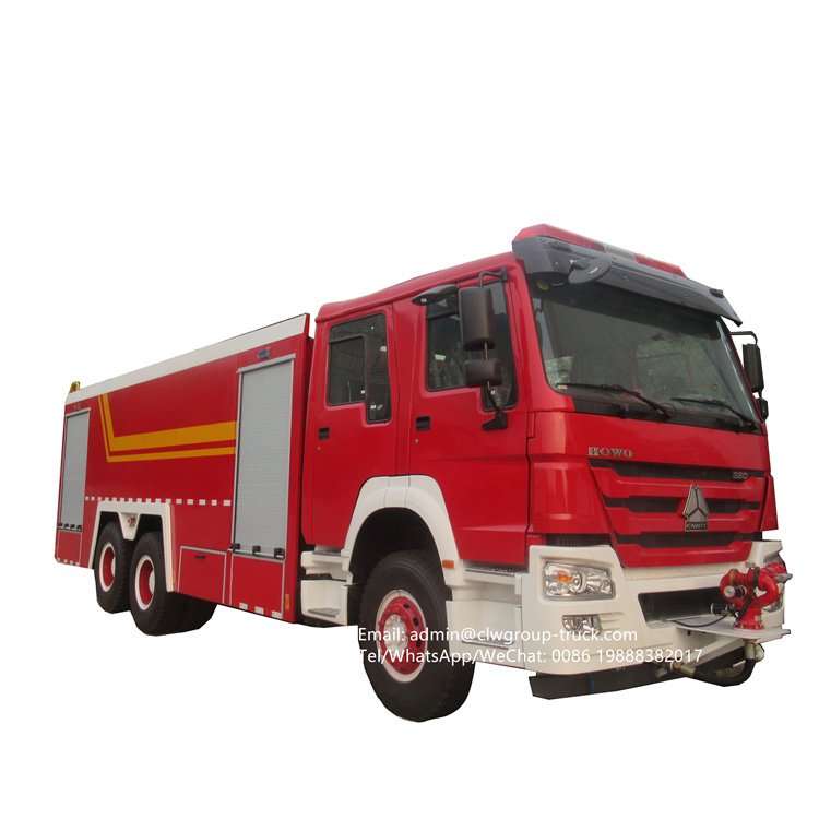 sinotruk howo 12-16tons fire and rescue fire truck