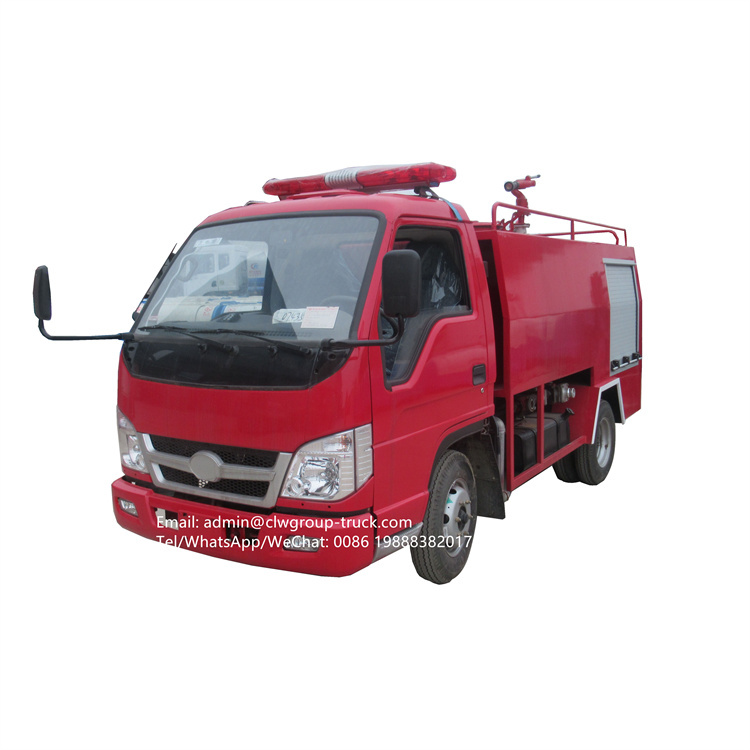 Foton 1-2tons mini tanker water fire truck