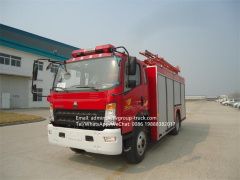 Sinotruk howo 6000L firefighting tankers truck