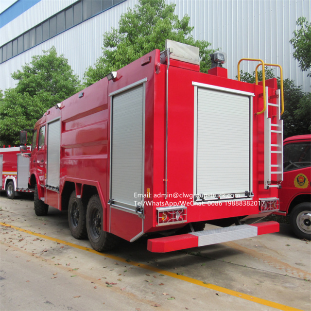 Dongfeng 6x6 water rescue fire truck