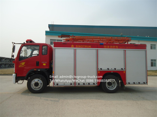 Sinotruk howo 6000L firefighting tankers truck