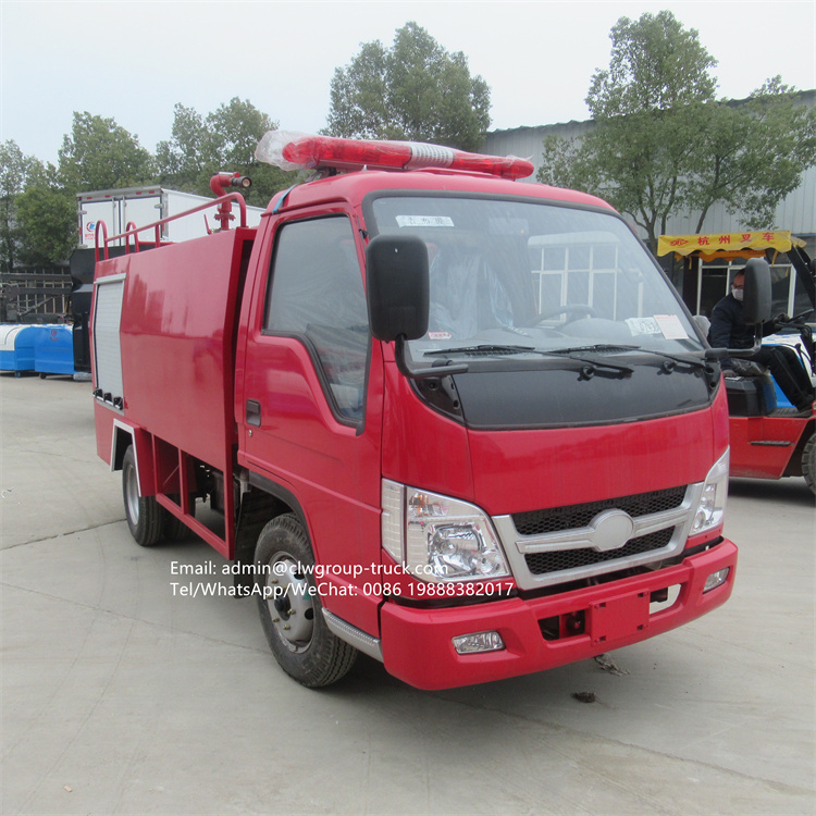 Foton 1-2tons mini tanker water fire truck