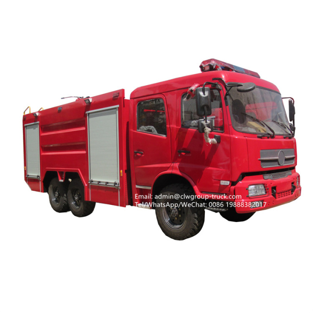 Dongfeng 6x6 water rescue fire truck