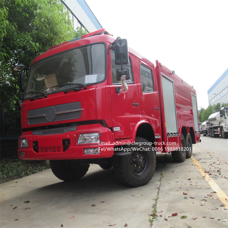 Dongfeng 6x6 water rescue fire truck