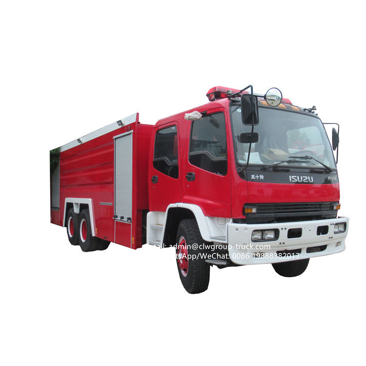 Isuzu 6x4 FVZ rescue water and foam fire fighting pump truck
