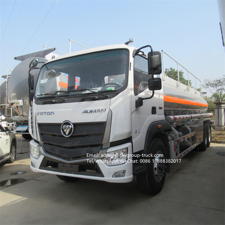Foton 10 wheeler aluminum alloy fuel tanker truck