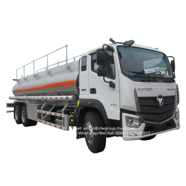 Foton 10 wheeler aluminum alloy fuel tanker truck