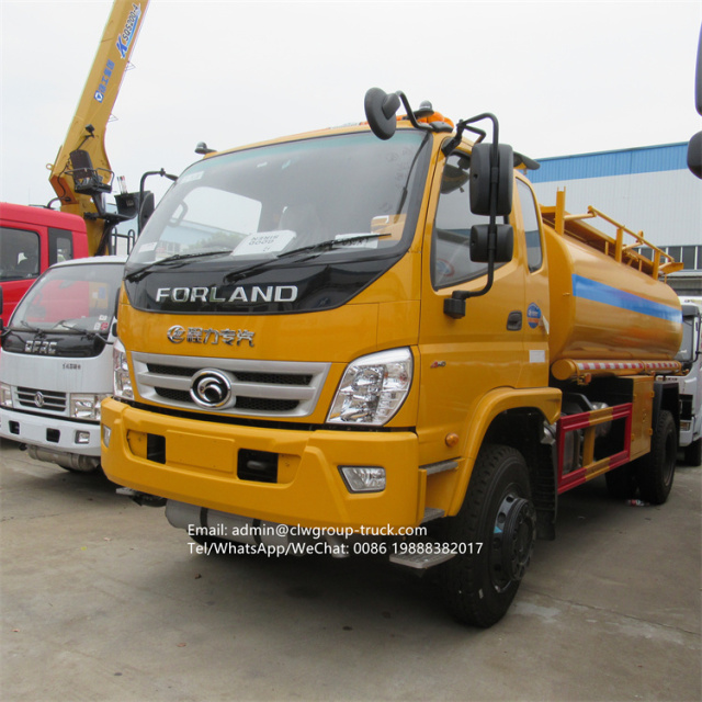 Foton 4x4 8000l 10,000l oil tank truck dimension