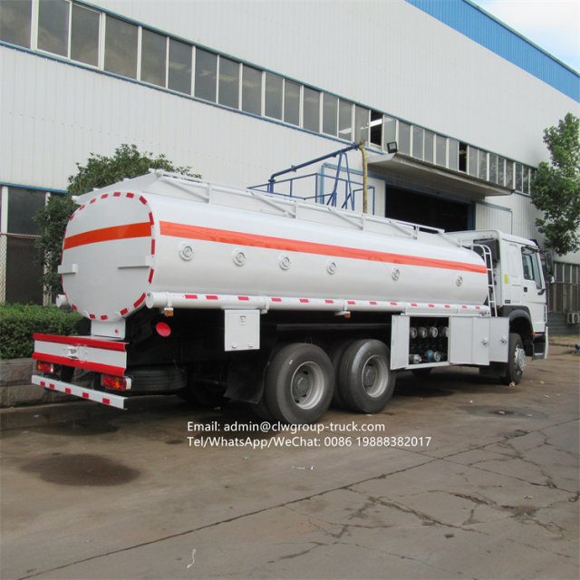 sinotruk 6x4 20 cubic meters fuel tank truck