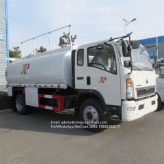 sinotruk 4x2 10 ton capacity fuel tank truck