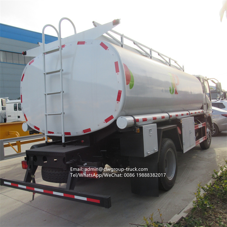 sinotruk 4x2 10 ton capacity fuel tank truck