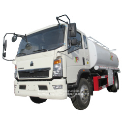 sinotruk 4x2 10 ton capacity fuel tank truck