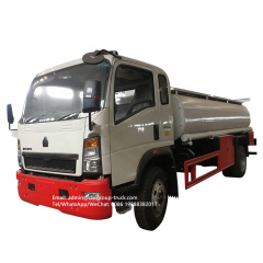 sinotruk howo 6m3 8m3 6 wheeler oil tanker truck