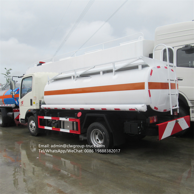sinotruk howo 6m3 8m3 6 wheeler oil tanker truck
